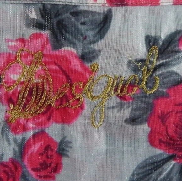 Desigual Gray Rose Floral Shimmer Dress - Picture 4 of 4